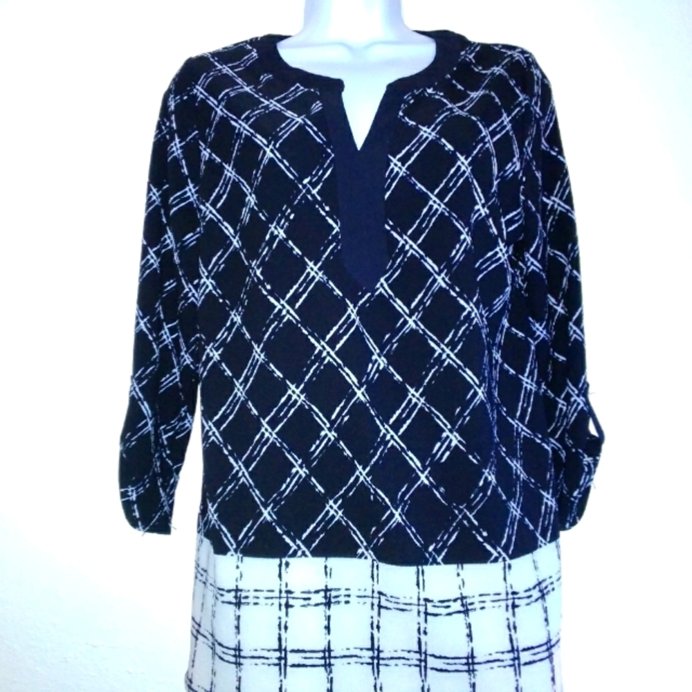 Naif Check Chiffon Blouse Top
